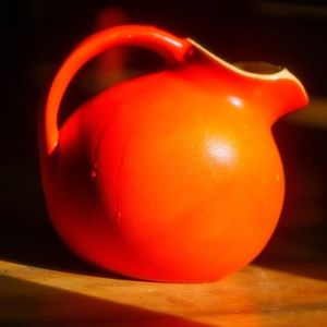 vintage hull pitcher | large retro drinkware